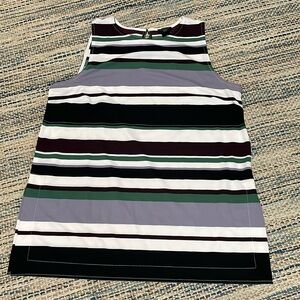 NWT Ann Taylor Striped Silky Shell